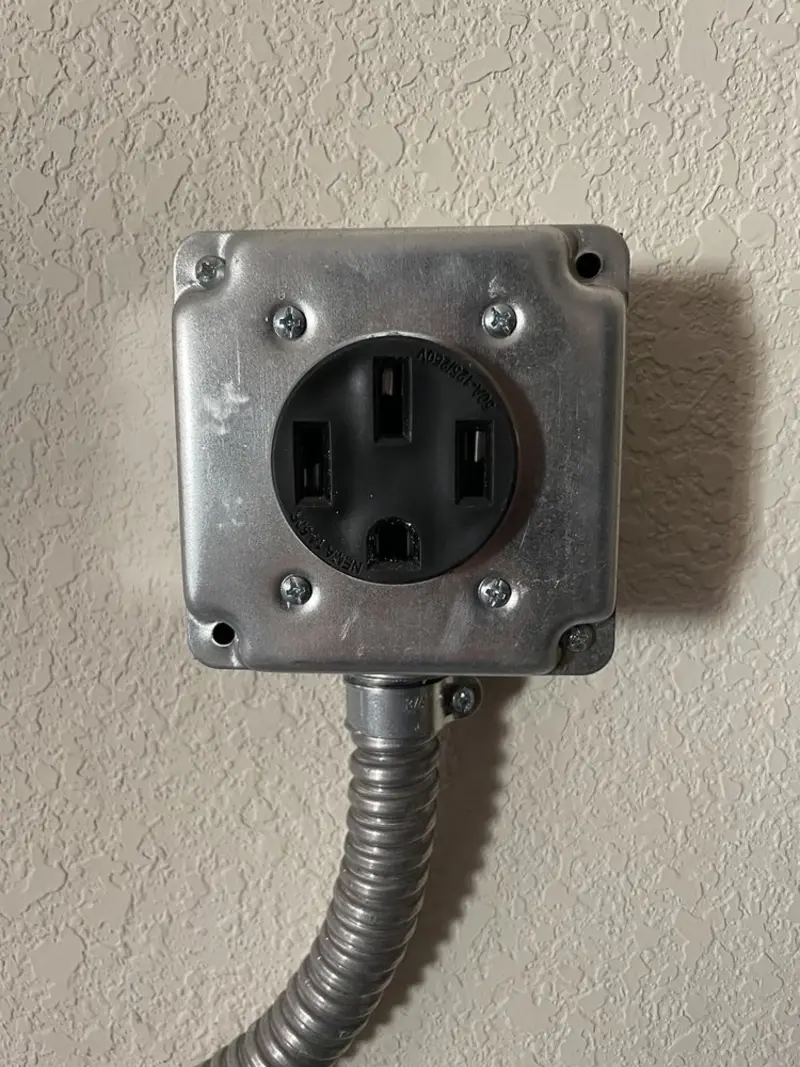 NEMA 14-50 outlet installed for Smart Home Electrical in Havelock